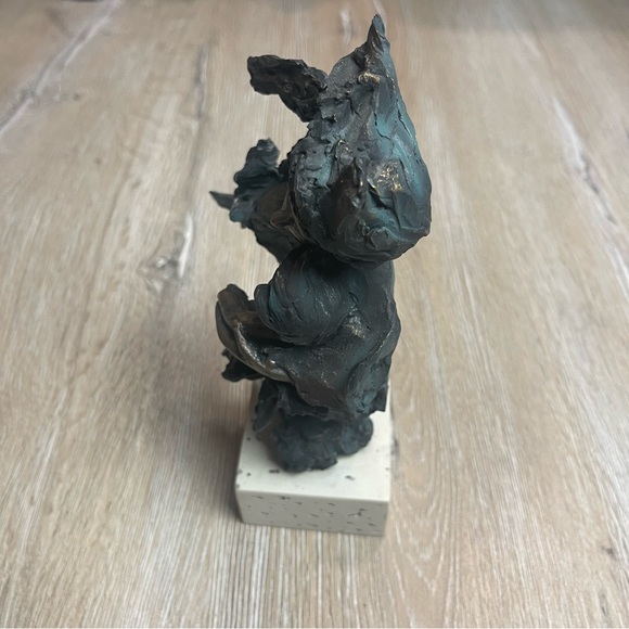 Vintage Liberty Bronze Collection Avery Creations Mother and Child on Stone Base - Picture 3 of 10